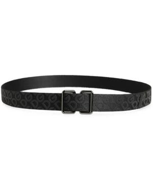 Dolce & Gabbana Monogram-Jacquard Belt - White
