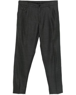 Dolce & Gabbana Virgin Wool Straight-Leg Pants - Black