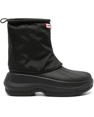 KENZO X Hunter Logo-Patch Boots - Black