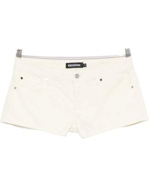 EB DENIM Portman Low-Rise Shorts - Natural