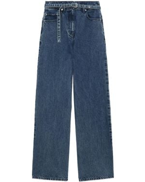 3.1 Phillip Lim Vaqueros Anchos Con Cinturón - Azul