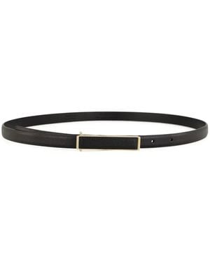 Tom Ford Ceinture En Cuir À Boucle Rectangulaire - Blanc