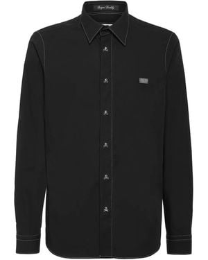 Philipp Plein Sugar Daddy Button-Up Shirt - Black