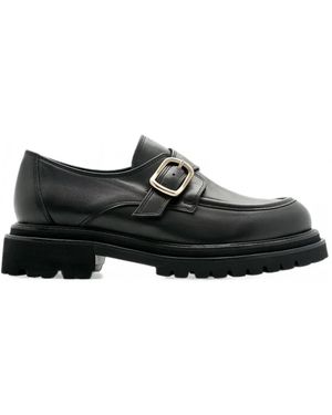 Lottusse Covent Buckle-Strap Shoes - Black