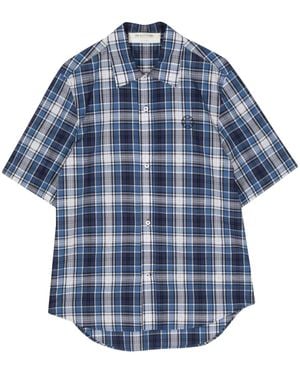 1017 ALYX 9SM Plaid Cotton Shirt - Blue