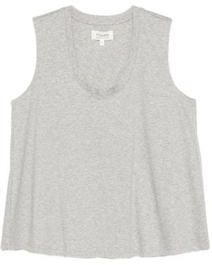 Psophia Scoop-Neck Sleeveless Top - White