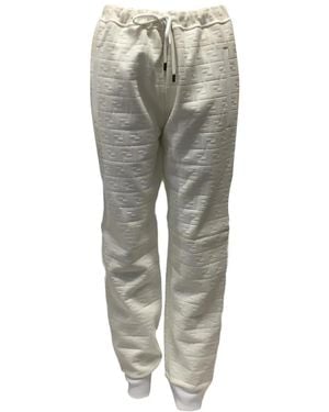 Fendi Zucca-embossed Track Pants - グレー