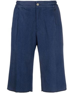 Kiton Jeans-Shorts Mit Stretchbund - Blau