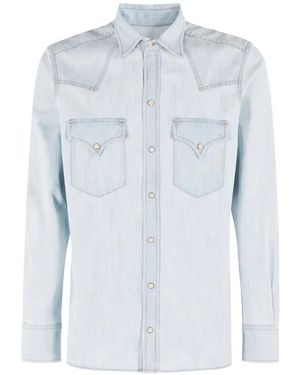 Fortela Camisa Con Efecto Lavado - Azul