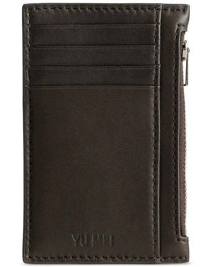 Yu Mei Frank Leather Card Holder - Black