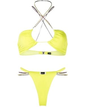 Gcds Bikini Mit Kristallen - Gelb