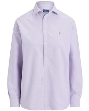 Polo Ralph Lauren Pony-Embroidered Shirt - Purple