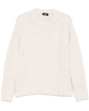 Dixie Jersey con cuello redondo - Blanco