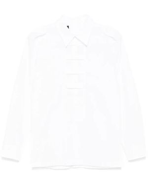 OLLY SHINDER Tie Cage Shirt - White