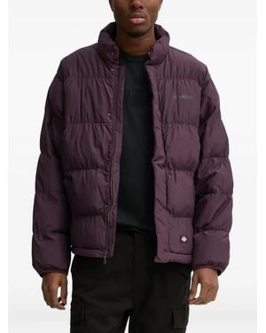 Dickies Logo-Print Puffer Jacket - Purple
