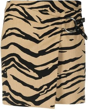 Stella McCartney Animal Print Skirt - Metallic