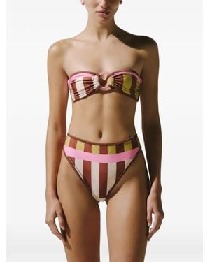 Baobab Nala Ring-Detail Bikini Top - Brown