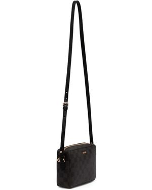 Joop! Check-Pattern Crossbody Bag - White