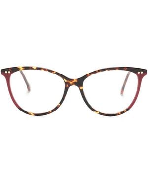 Carolina Herrera Lunettes De Vue À Monture Papillon - Brown