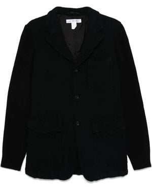 Comme des Garçons Single-Breasted Blazer - Black
