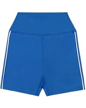 Sporty & Rich Stripe-Detail Shorts - Blue