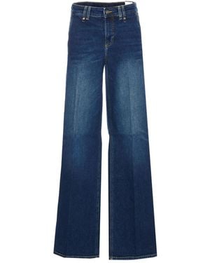 Liu Jo Patch-Pocket Flared Jeans - Blue