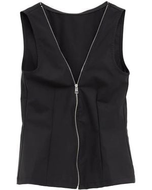 Paloma Wool Fase Zip-Up Top - Black