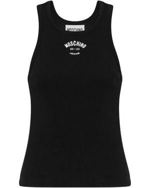 Moschino Katoenen Tanktop - Zwart