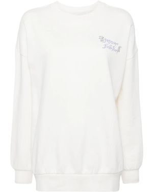 Musium Div. Logo-Print Jumper - White