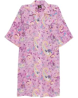 Needles Floral-Print Dress - Pink