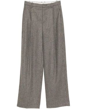 Vince Hose mit Hahnentrittmuster - Braun