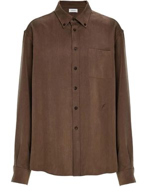Ferragamo Long-Sleeved Shirt - Brown