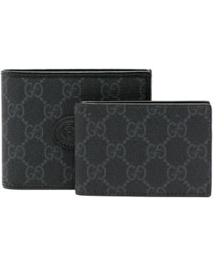 Gucci GGパターン 財布 - ブラック
