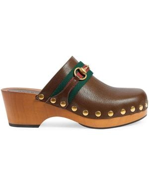 Gucci Horsebit Clog - Brown