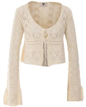 Aniye By Cardigan Alena En Crochet - Blanc