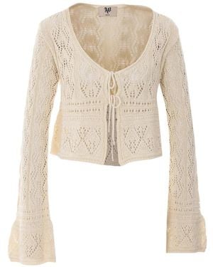 Aniye By Alena Vest Met Gehaakt Effect - Wit