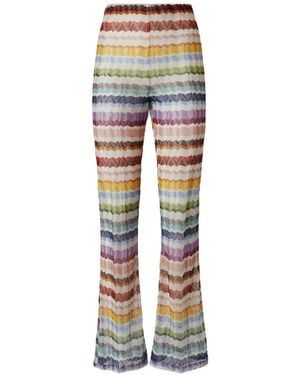 Missoni Zigzag-Knit Pants - Yellow
