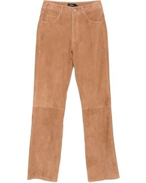 Arma Pantalon En Daim - Marron