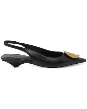 Vic Matié Baron Slingback Court Shoes - Black