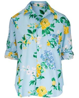 Frank & Eileen Eileen Floral-Print Shirt - Blue