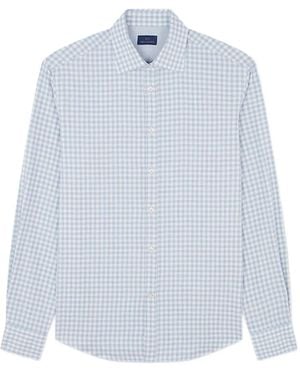 Paul & Shark Gingham Cotton Shirt - White