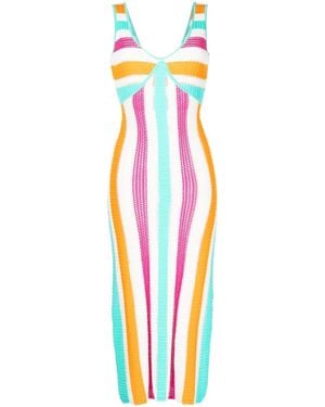 Solid & Striped The Aubrey Striped Dress - Blue