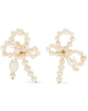 Completedworks Pearl-Embellished Earrings - White