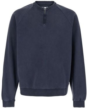 Tonywack Zip Faded Sweatshirt - Blue