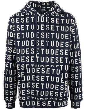 Etudes Studio ロゴ パーカー - ブルー