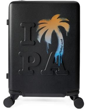 Palm Angels Maleta Pa Con Logo En Relieve - Negro