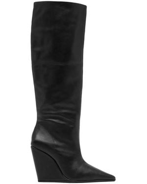 Senso Hendrick I 100Mm Wedge Boots - Black