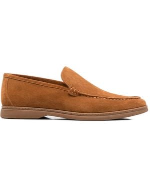 Alberto Gozzi Suede Slip-On Loafers - Marron