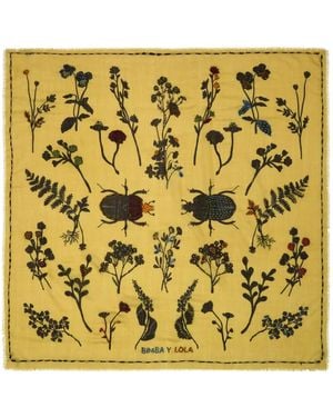 Bimba Y Lola Sjaal Met Bloemenprint - Metallic