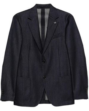 Lardini Roma Long-Sleeve Blazer - Blue